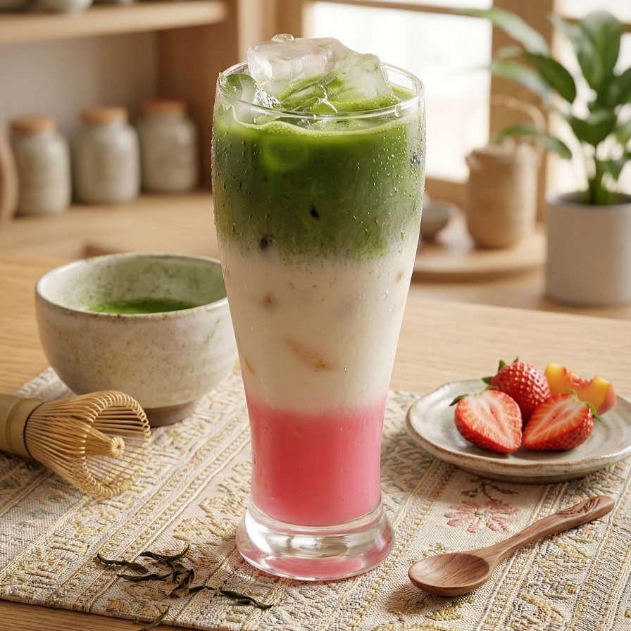 Sakura Matcha Latte