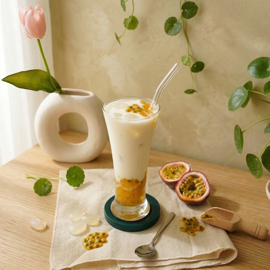 Sữa Chua Hạt Đác Chanh Dây