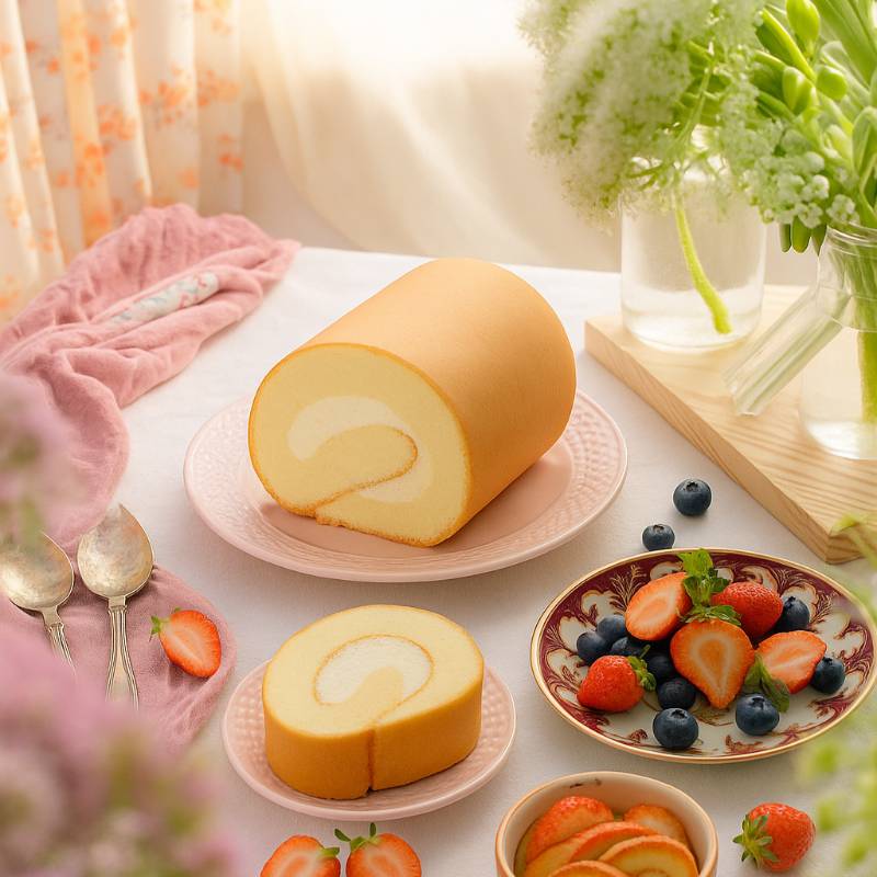 Bông Lan Cuộn Mây Hồng 