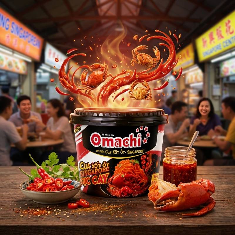 Mỳ Cua Sốt Ớt Singapore