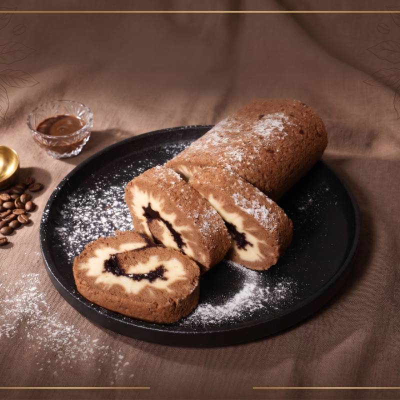 Bánh Bông Lan Cuộn Mocha Chocolate